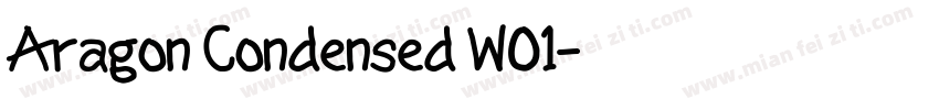 Aragon Condensed W01字体转换